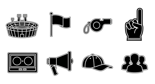 Diverse collection of monochrome line art icons depicting various handcrafted objects, tools, and materials essential for traditional arts and crafts, ideal for graphic design projects