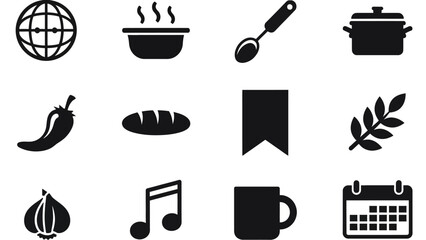 Diverse collection of flat vector icons designed for web, mobile, and graphic design projects, perfect for user interface elements and concept representation, offering versatile visual resources