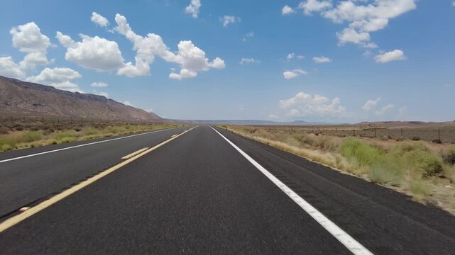 Hyperlapse Driving of Grand Canyon Desert View Westbound 01 Front View Little Colorado River Gorge Navajo Nation Arizona USA