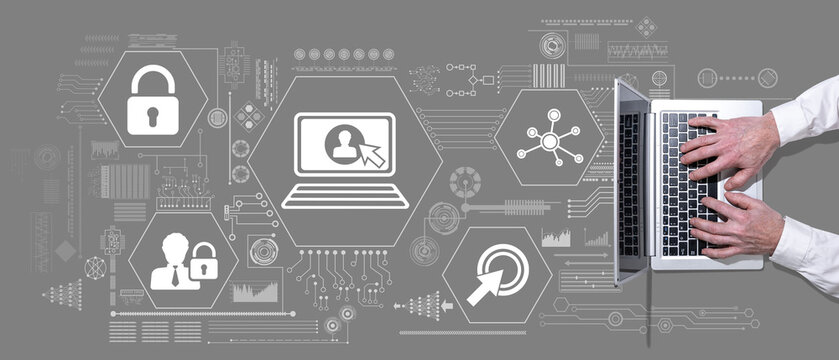 Concept of login - Powered by Adobe