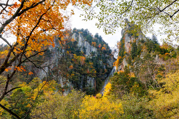 層雲峡の紅葉