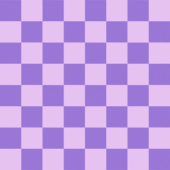 Soft Pastel Purple Checker Seamless Pattern for Cute Background Design