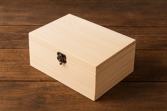 Wooden box mockup jpg