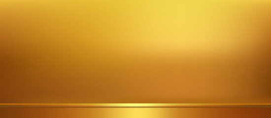 Golden brown gradient limbo background, glowing sunset reflection, elegant metallic shimmer, soft smooth mesh studio room, luxurious abstract vector wallpaper, warm light horizon