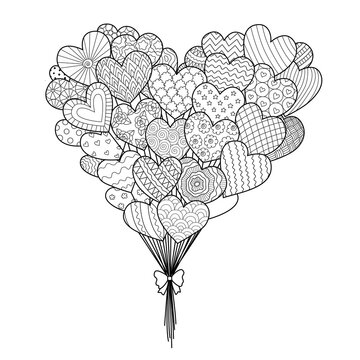 hearted balloons