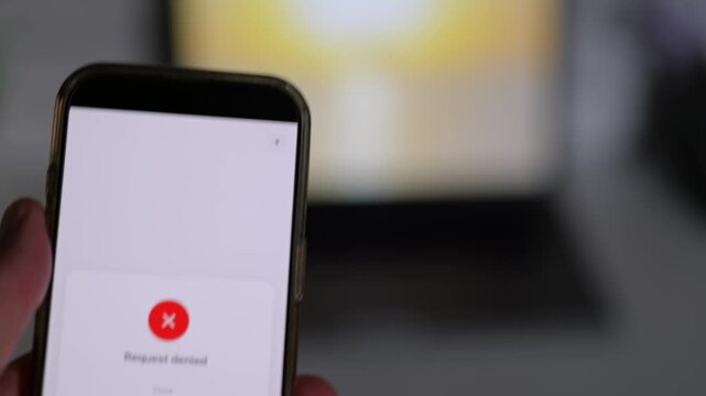 Man Uses Two Factor Authentication to Authorize Application Access Basic Enterprise Information Securtity Concept - 2FA MFA Mobile App