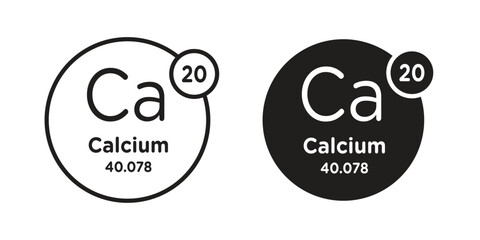 Calcium icons. High-quality vector designs