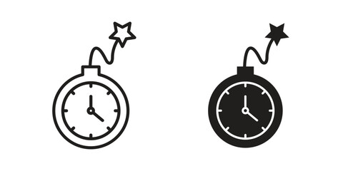 Deadline icons. High-quality vector designs © Pop