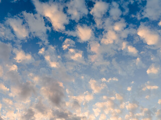 sky and clouds in early morning light