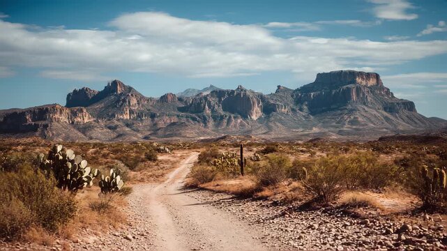 Mountain desert texas background landscape. Wild west western adventure explore inspirational vibe