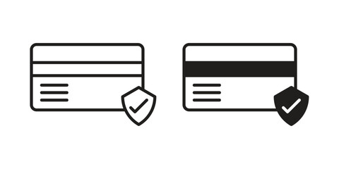 Payment security icons. High-quality vector designs