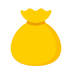 お金の袋のミニマルでかわいいシンプルイラスト