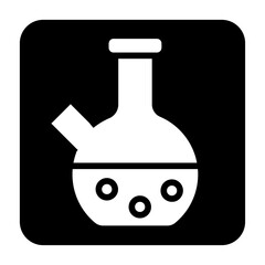 Biology vector, clip art, and symbol. Flat design of  biology concept and simple design