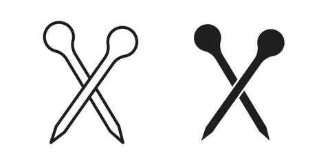 Toothpick icons. High-quality vector designs