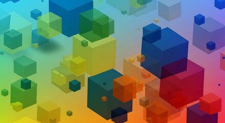 Obraz premium abstract colorful cubes background 88809731 1