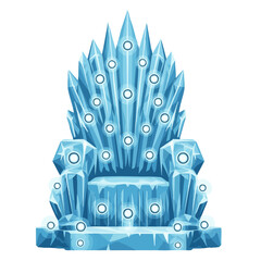 Ice throne with lights designed for Harbin Ice Festival  