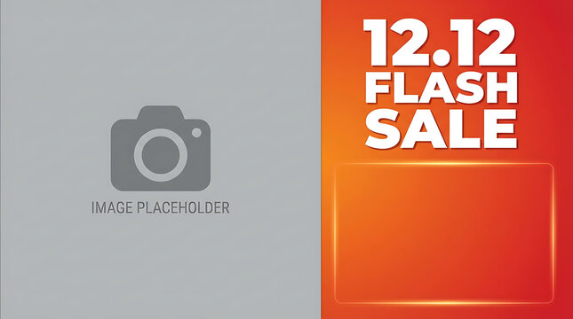 1212 Flash Sale Promotional Banner Design.