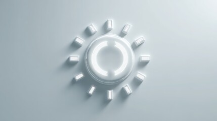 Clock emitting light symbolizing time and progress in a conceptual user experience interface with ai integration