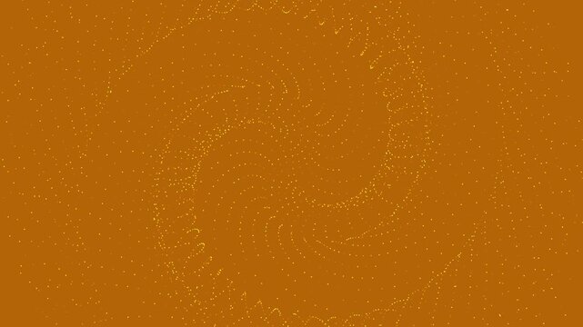 Swirling spiral pattern of dots creates a mesmerizing circular and waving design element.