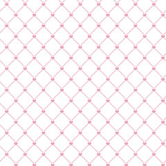 ハートの格子柄背景素材