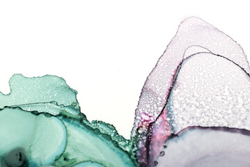 art background from colorful ink spots