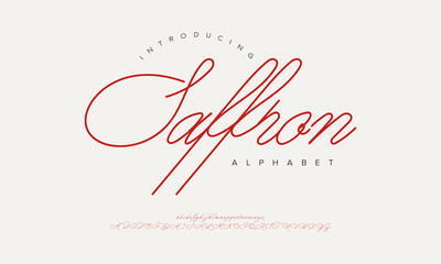 Luxury Elegant Calligraphy Script Font Vector For Wedding Invitation Branding