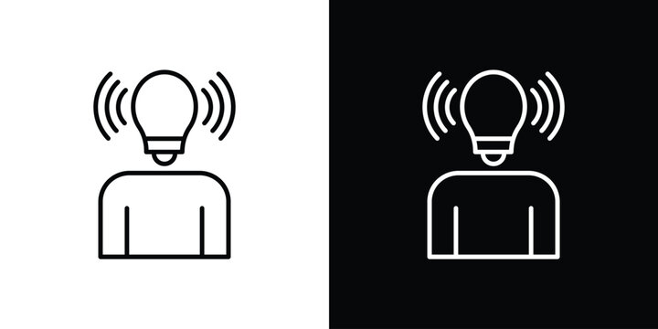 Brand awareness icon symbol, Set of line icons pack