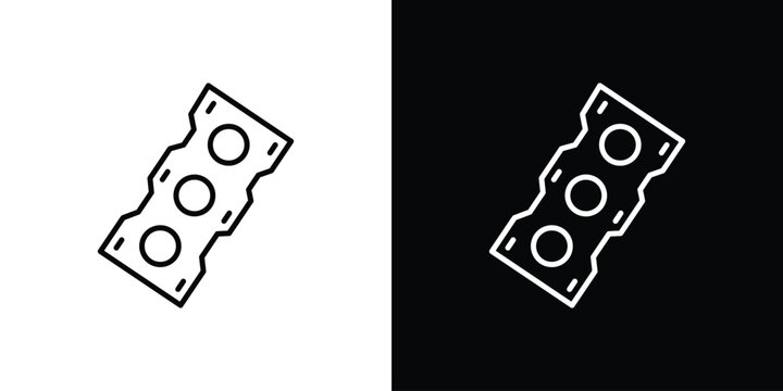 Car gasket icon symbol, Set of line icons pack