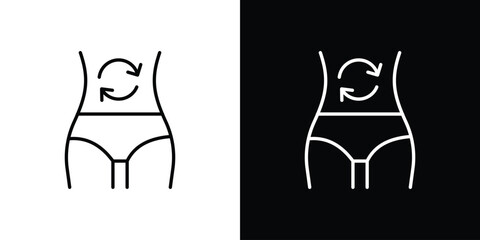 Metabolism icon symbol, Set of line icons pack