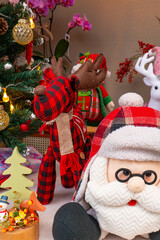 Christmas decorations at vertical composition