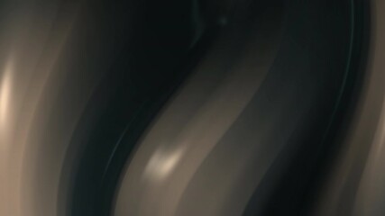 Soft brown gradient waves seamlessly flow against a dark background providing a sleek and modern aesthetic. The smooth motion and light reflections enhance the artistic depth and elegance