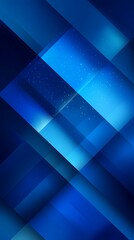 Obraz premium Abstract Geometric Background of Overlapping Blue Rectangles with Subtle Sparkle Effects Creates a Modern Elegant Design
