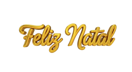 Golden text written "Merry Christmas"