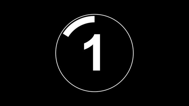 Circle countdown timer 5 seconds animation from 5 to 0 seconds, 5 Seconds countdown timer, Countdown timer, circle countdown animation for special deal Promotions.