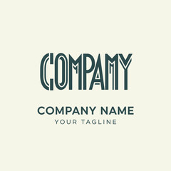 Elegant Company Logo Design with Bold Typography and Clean Aesthetics.