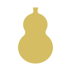 ひょうたん型の新年お正月フレーム　年賀状和風あしらいパーツアイコン	