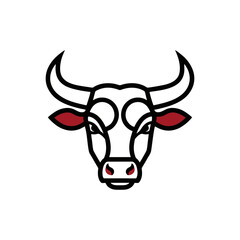 bull's head vector