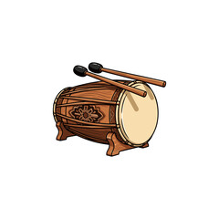 Ramadan drum vector