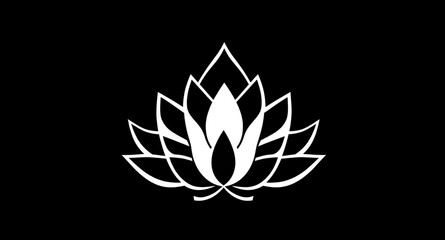 lotus,flower,outline,silhouette,vector,petals,bloom,floral,botanical,shape,icon,graphic,nature,elegant,mandala,spiritual,zen,calm,sacred,decor,ornament,classic,solid,black,minimal,design,template,clea