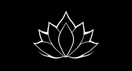 lotus,vector,silhouette,flower,petal,outline,blossom,floral,nature,icon,shape,minimal,black,solid,decorative,botanic,mandala,sacred,zen,calm,spiritual,bloom,water,waterlily,design,ornament,template,is