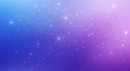 Obraz premium Dreamy ethereal gradient background with twinkling star particles bokeh