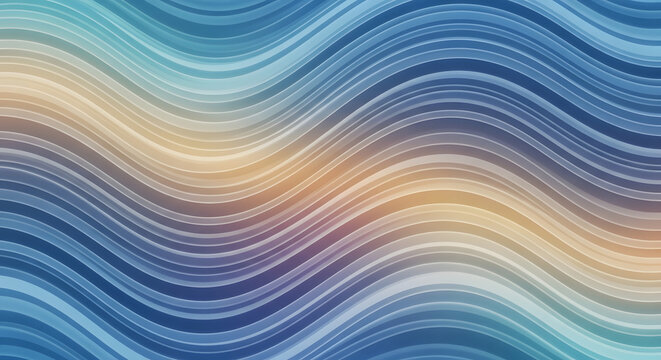 Abstract Colorful Wave Lines &ndash; Fluid Motion Flow Background v3