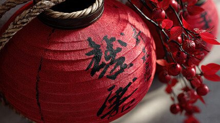 Chinese lanterns symbolize joy and celebration during festival while beautiful poem captures essence of this vibrant occasion
