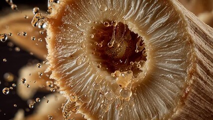 Golden Honey Explosion Unlocked Macro Texture Reveal - Powered by Adobe