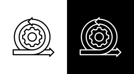 Agile Methodology With Icon Set Design