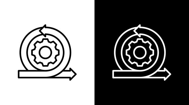 Agile Methodology With Icon Set Design