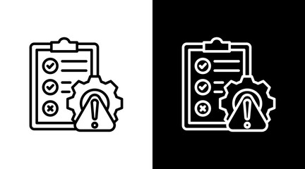 Risk Management With Icon Set Design