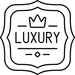 Line Art Luxury Tag Icon