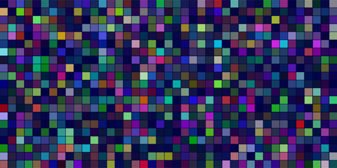 Blue tiles pattern. Classic seamless mosaic. Square swimming pool texture. Simple bathroom background. Wall or floor design template. Ceramic surface concept. Vector illustration.