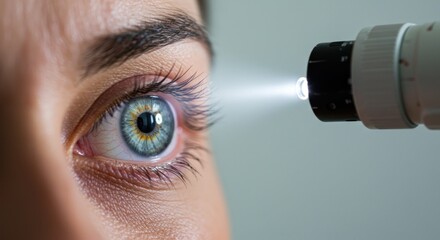 Eye examination with medical device